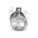 message in a bottle tattoo design idea