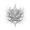 flaschenpost tattoo design idea