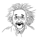 albert einstein psicodeloc tattoo design idea