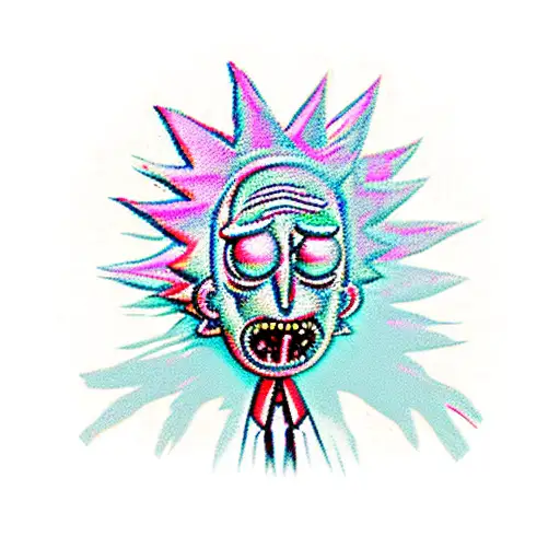 Rick and morty tattoo design idea