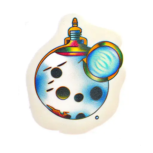 mirrorball tattoo design idea