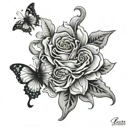 Hilda Martinez de la Cruz de Burgundy tattoo design idea