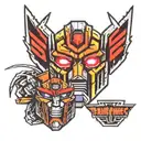 transformers autobot and decepticon logo tattoo design idea