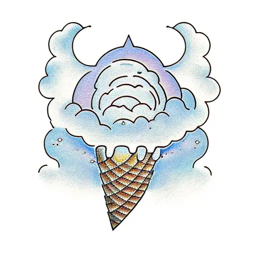 Rows and flows of angel hair And ice cream castles in the air And feather canyons everywhere Looked at clouds that way tattoo design idea