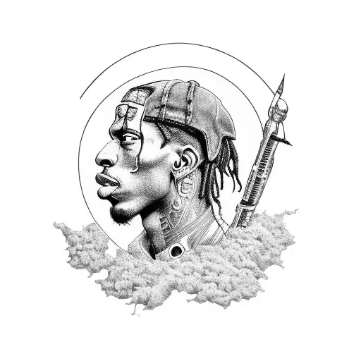 Travis Scott logo tattoo design idea