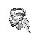 Travis Scott logo tattoo design idea