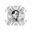 Travis Scott logo tattoo design idea