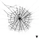Spider Web tattoo design idea