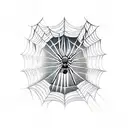 Spider Web tattoo design idea