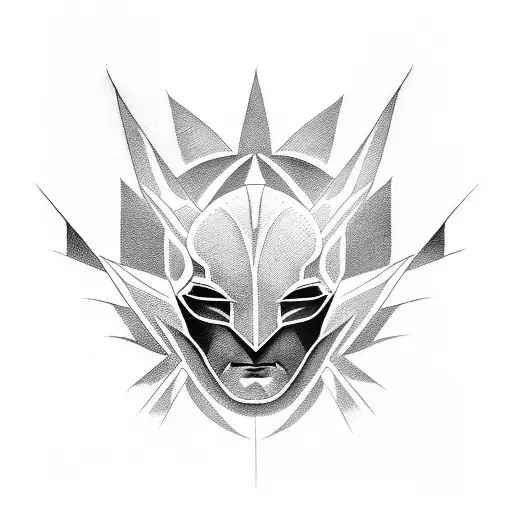 A tattoo design that combines the iconic Batman symbol with elements of video production tattoo design idea