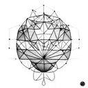 Abstract hotair balloon  tattoo design idea