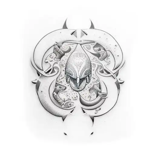 orca detellada haciendo pirueta tattoo design idea