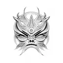 mascara oni  tattoo design idea