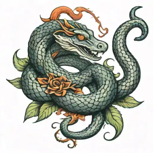snake around lor shiva's neck tattoo tattoo design idea