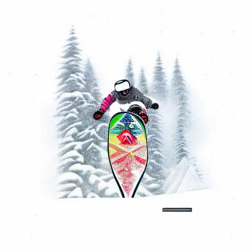Snowboarder  tattoo design idea