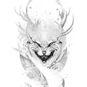 Snowboarder  tattoo design idea