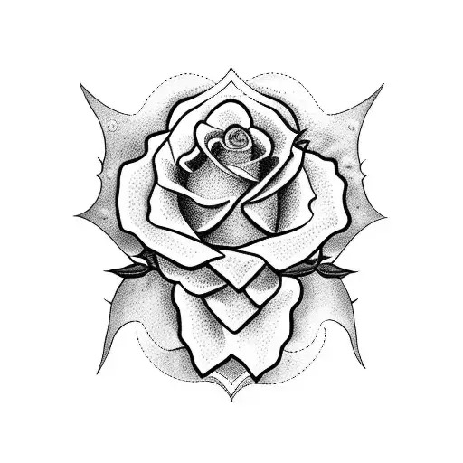 The name "Antonio" sitting on roses tattoo design idea