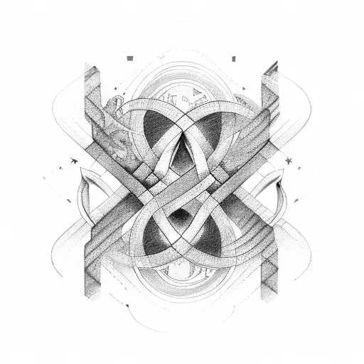 Infinity Symbol with Lukas and Alivia tattoo design idea