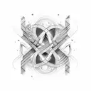 Infinity Symbol with Lukas and Alivia tattoo design idea