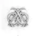 Infinity Symbol with Lukas and Alivia tattoo design idea