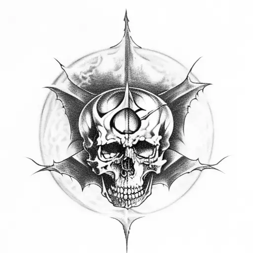 Avenged Sevenfold's Deathbat logo on Craiyon
