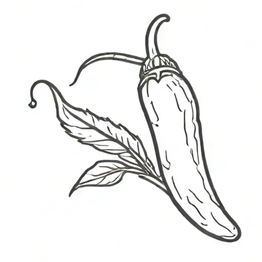 chilli pepper tattoo design idea