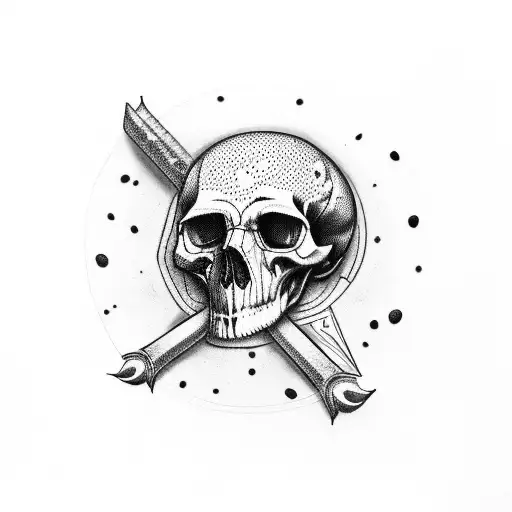Ender Pasha with Skulls tattoo design idea