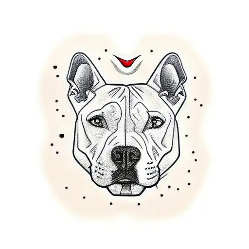 pitbull in crawling panther pose tattoo design idea