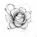 whimsical flower tattoo design idea