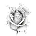whimsical flower tattoo design idea