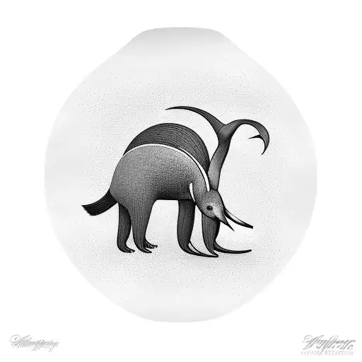 anteater tattoo design idea