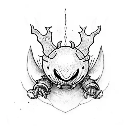 hollow knight tattoo design idea