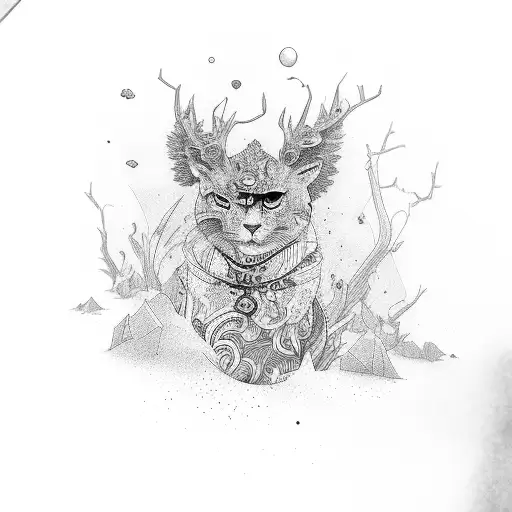 alone, overthinking  tattoo design idea