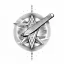 Flying V electric guitar guitar tattoo design idea