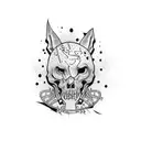 Trash polka tattoo design idea