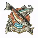sardines tattoo design idea