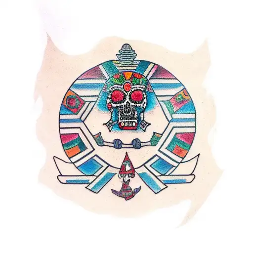 cuerpo de guerrero azteca tattoo design idea