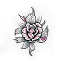 águia com cobra e flores  tattoo design idea