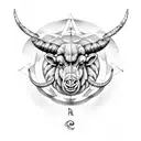 Aries constellation  tattoo design idea