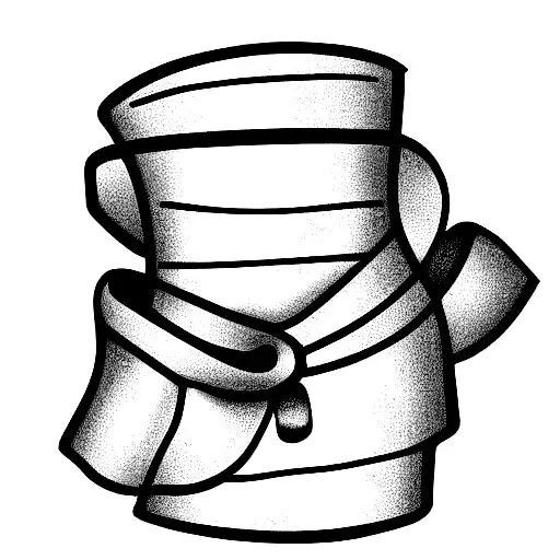 Teddy Beat with Stovepipe hat tattoo design idea