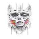 V8 engine and davinci tattoo design idea