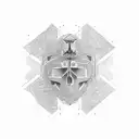 V8 engine and davinci tattoo design idea