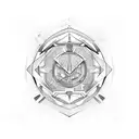 V8 engine and davinci tattoo design idea