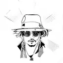 johnny depp tattoo design idea
