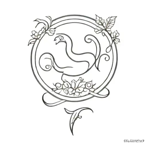 zodiac capricorn symbol with two dates 01/01/38 04/04/24 tattoo design idea
