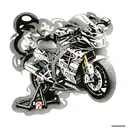 sportbike burnout suzuki gsxr k7 tattoo design idea