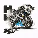 sportbike burnout suzuki gsxr k7 tattoo design idea