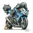 sportbike burnout suzuki gsxr 750 k7 tattoo design idea