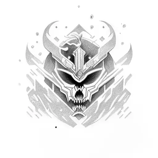 Titan martillo de guerra tattoo design idea