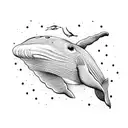 whale and Moo  tattoo design idea